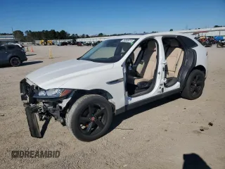 2018 Jaguar F-Pace 20d Premium with VIN SADCJ2FN1JA253742, listed as a Copart auction lot 86986914 with 144,223 mi miles and Salvage title. Bid and sale history available at DreamBid. Image 1.