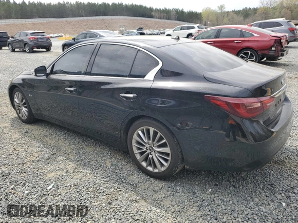 2019 Infiniti Q50 3.0t LUXE with VIN JN1EV7AP6KM517880, listed as a Copart auction lot 48670045 with 89,406 mi miles and Salvage Title. Bid and sale history available at carsss.com. Image 2.