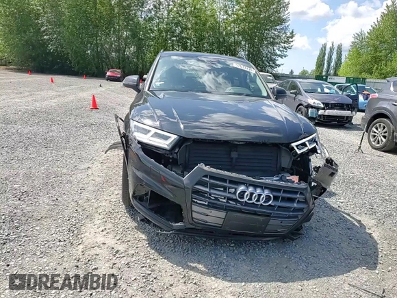 2020 Audi Q5 Premium Plus with VIN WA1BNAFY2L2013610, listed as a Copart auction lot 57633135 with 27,835 mi miles and Salvage title. Bid and sale history available at DreamBid. Image 15.