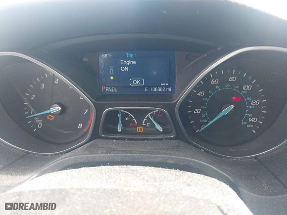 2014 Ford Focus SE with VIN 1FADP3F28EL432306, listed as a IAAI auction lot 41862236 with 136,882 mi miles. Bid and sale history available at carsss.com. Image 7.