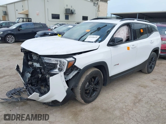 2022 GMC Terrain AT4 with VIN 3GKALYEV4NL250578, listed as a IAAI auction lot 42218524 with 24,680 mi miles and . Bid and sale history available at DreamBid. Image 17.