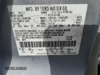 2011 Ford Escape Hybrid with VIN 1FMCU4K30BKC19544, listed as a Copart auction lot 43152825 with 219,127 mi miles and Salvage title. Bid and sale history available at DreamBid. Image 13.