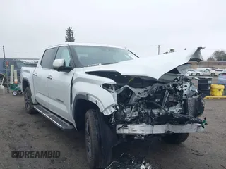 2024 Toyota Tundra Limited Hybrid with VIN 5TFJC5DB4RX077611, listed as a IAAI auction lot 41208831 with 10,636 mi miles and . Bid and sale history available at DreamBid. Image 1.