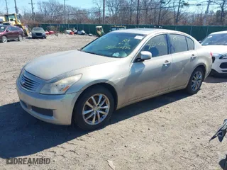2008 Infiniti G35 Sedan x with VIN JNKBV61F08M254178, listed as a IAAI auction lot 41778797 with 999,999 mi miles. Bid and sale history available at carsss.com. Image 2.