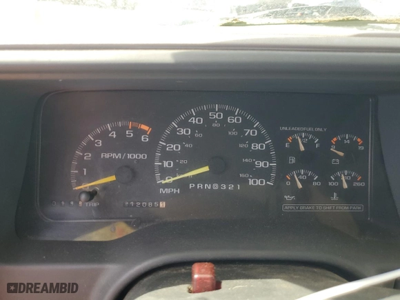 1996 Chevrolet Tahoe with VIN 1GNEK13R1TJ300586, listed as a Copart auction lot 71415554 with 212,085 mi miles and Clean Title. Bid and sale history available at carsss.com. Image 9.