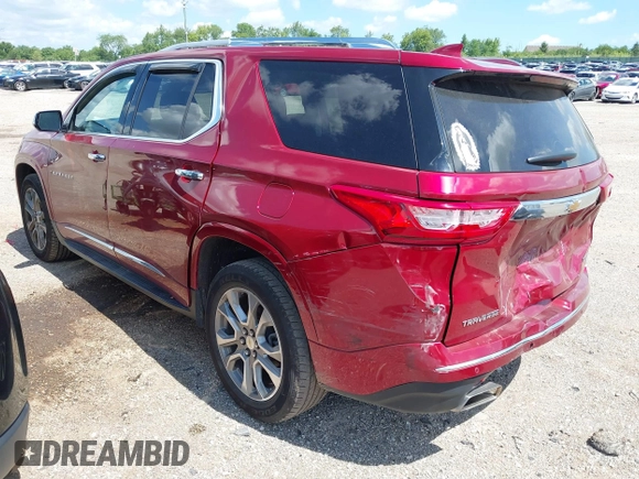 2018 Chevrolet Traverse Premier with VIN 1GNERKKW6JJ173579, listed as a IAAI auction lot 39725683 with 63,682 mi miles. Bid and sale history available at carsss.com. Image 3.