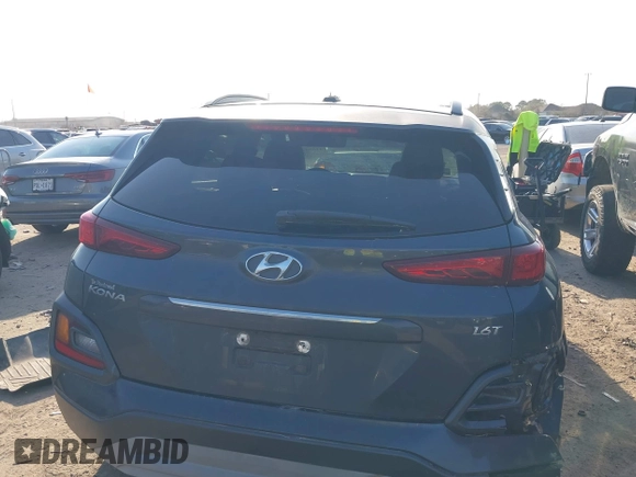 2018 Hyundai Kona Limited with VIN KM8K33A57JU072329, listed as a IAAI auction lot 41694616 with 107,801 mi miles. Bid and sale history available at carsss.com. Image 16.
