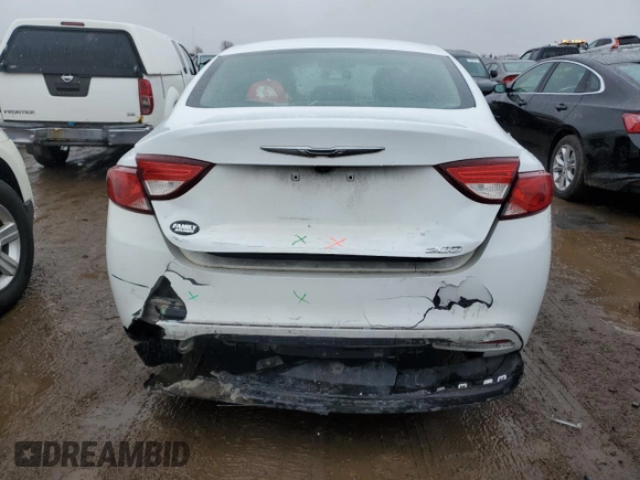 2015 Chrysler 200 Limited with VIN 1C3CCCAB0FN547730, listed as a Copart auction lot 48246985 with 107,458 mi miles and Salvage Title. Bid and sale history available at carsss.com. Image 6.