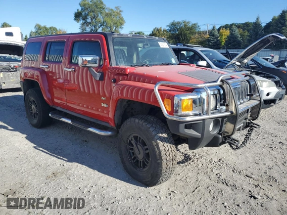 2007 Hummer H3 SUV with VIN 5GTDN13E478180801, listed as a Copart auction lot 74227314 with 0 mi miles and Clean Title. Bid and sale history available at carsss.com. Image 4.