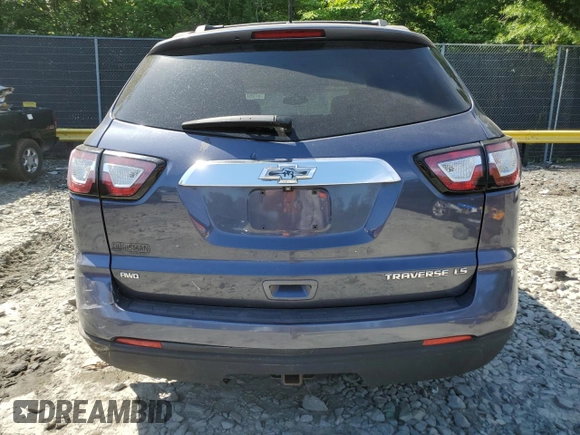 2014 Chevrolet Traverse LS z VIN 1GNKVFEDXEJ123578, wystawiony jako Copart lot #57697115 z przebiegiem 112 680 mil mil oraz Szkoda całkowita • Salvage title. Historia ofert i sprzedaży dostępna na DreamBid. Obrazek 6.