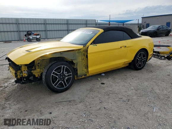 2018 Ford Mustang EcoBoost Premium with VIN 1FATP8UH2J5155828, listed as a Copart auction lot 48230705 with 63,592 mi miles and Salvage Title. Bid and sale history available at carsss.com. Image 1.