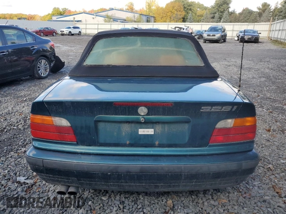 1997 BMW 3-Series 328IC with VIN WBABK8326VET96246, listed as a Copart auction lot 75040704 with 80,274 mi miles and Clean Title. Bid and sale history available at carsss.com. Image 6.