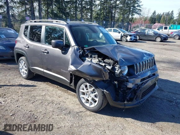 2019 Jeep Renegade Latitude z VIN ZACNJBBB4KPK59713, wystawiony jako IAAI lot #41878767 z przebiegiem 28 677 mil mil oraz . Historia ofert i sprzedaży dostępna na DreamBid. Obrazek 1.