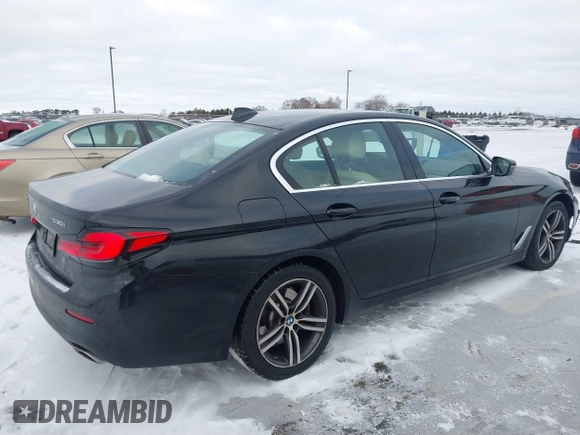 2021 BMW 5 Series 530i xDrive with VIN WBA13BJ09MWX05336, listed as a IAAI auction lot 41349089 with 35,085 mi miles and . Bid and sale history available at DreamBid. Image 4.