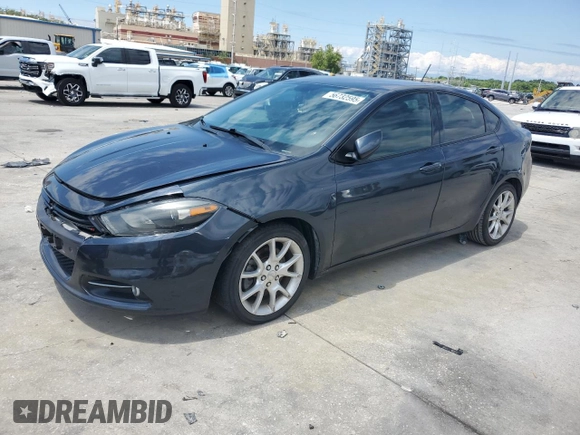 2013 Dodge Dart SXT z VIN 1C3CDFBA9DD335254, wystawiony jako Copart lot #56732595 z przebiegiem Nie podano mil oraz Szkoda całkowita • Salvage title. Historia ofert i sprzedaży dostępna na DreamBid. Obrazek 1.