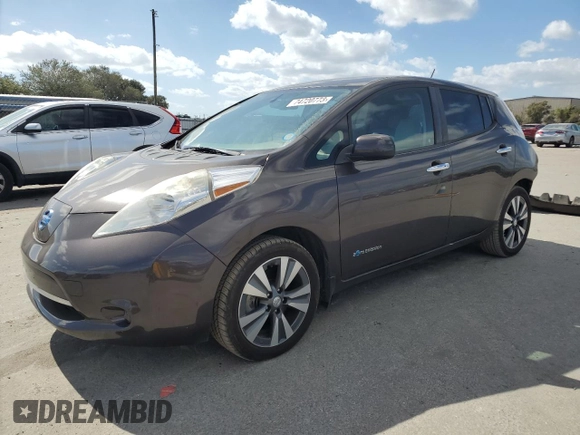 2016 Nissan LEAF S with VIN 1N4BZ0CP2GC301651, listed as a Copart auction lot 74720773 with 68,282 mi miles and . Bid and sale history available at DreamBid. Image 1.