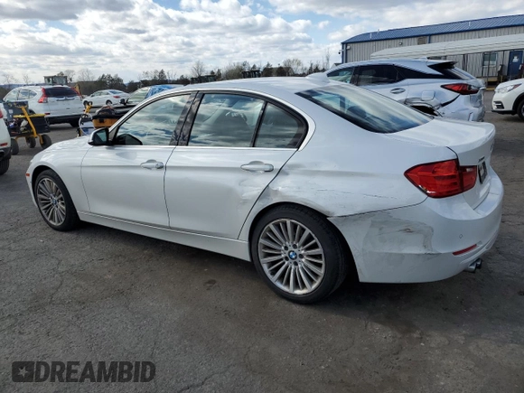2015 BMW 3 Series 328i xDrive with VIN WBA3B5G54FNS11989, listed as a Copart auction lot 52485505 with 134,230 mi miles and Salvage Title. Bid and sale history available at carsss.com. Image 2.