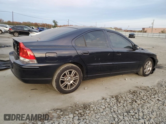 2007 Volvo S60 2.4L Turbo with VIN YV1RS547672611861, listed as a Copart auction lot 78069284 with 163,050 mi miles and Clean Title. Bid and sale history available at carsss.com. Image 3.