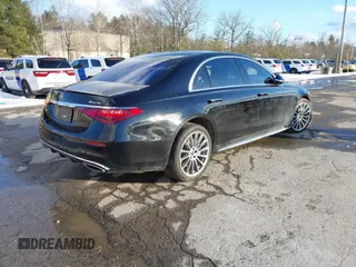 2023 Mercedes-Benz S-Class S 580 with VIN W1K6G7GB4PA190868, listed as a IAAI auction lot 41492193 with 15,776 mi miles. Bid and sale history available at carsss.com. Image 4.