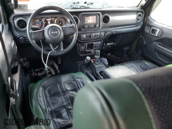 2021 Jeep Wrangler Unlimited Willys Sport with VIN 1C4HJXDG1MW737422, listed as a Copart auction lot 42213845 with 77,363 mi miles and Salvage title. Bid and sale history available at DreamBid. Image 8.