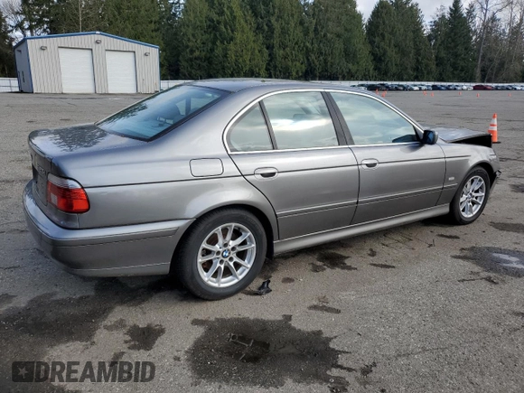2003 BMW 5 Series 525i z VIN WBADT434X3G032834, wystawiony jako Copart lot #48379295 z przebiegiem Nie podano mil oraz Szkoda całkowita • Salvage title. Historia ofert i sprzedaży dostępna na DreamBid. Obrazek 3.