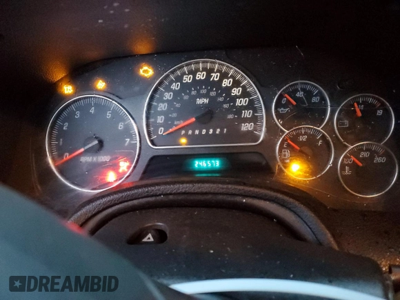 2008 GMC Envoy SLE1 with VIN 1GKDS13S382151210, listed as a Copart auction lot 86080894 with 246,573 mi miles and Salvage Title. Bid and sale history available at DreamBid. Image 9.