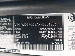 2017 Mercedes-Benz Metris Cargo with VIN WD3PG2EAXH3201836, listed as a IAAI auction lot 41953289 with 131,990 mi miles and . Bid and sale history available at carsss.com. Image 9.