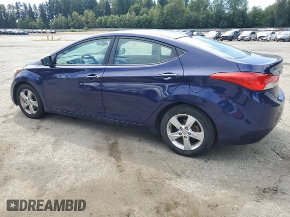 2013 Hyundai Elantra GLS with VIN 5NPDH4AE7DH441418, listed as a Copart auction lot 64474495 with 201,244 mi miles and Clean title. Bid and sale history available at DreamBid. Image 2.