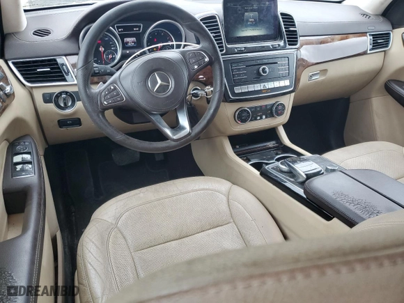 2017 Mercedes-Benz GLS with VIN 4JGDF6EE2HA774906, listed as a Copart auction lot 46542235 with 156,734 mi miles and Salvage Title. Bid and sale history available at carsss.com. Image 8.
