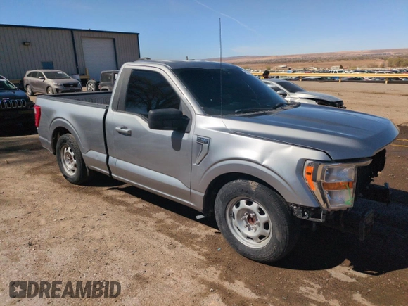 2021 Ford F-150 XL with VIN 1FTMF1C50MKD81601, listed as a Copart auction lot 49331765 with 65,702 mi miles and Salvage title. Bid and sale history available at DreamBid. Image 4.