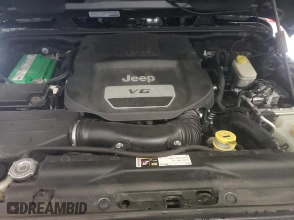 2014 Jeep Wrangler Unlimited Rubicon with VIN 1C4HJWFG7EL302897, listed as a Copart auction lot 48969425 with 57,976 mi miles and Salvage title. Bid and sale history available at DreamBid. Image 11.