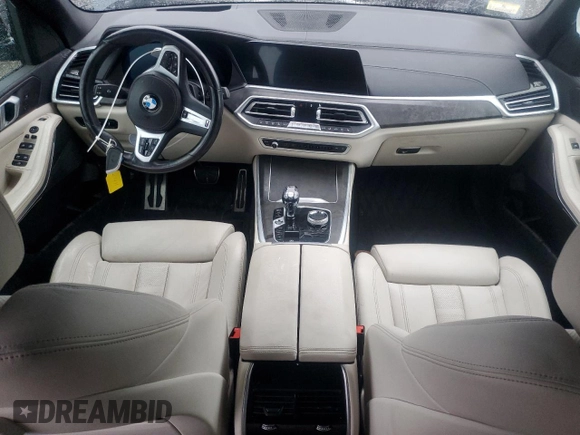 2022 BMW X5 xDrive40i with VIN 5UXCR6C03N9K58192, listed as a Copart auction lot 74526984 with Not Provided miles and Salvage Title. Bid and sale history available at DreamBid. Image 8.