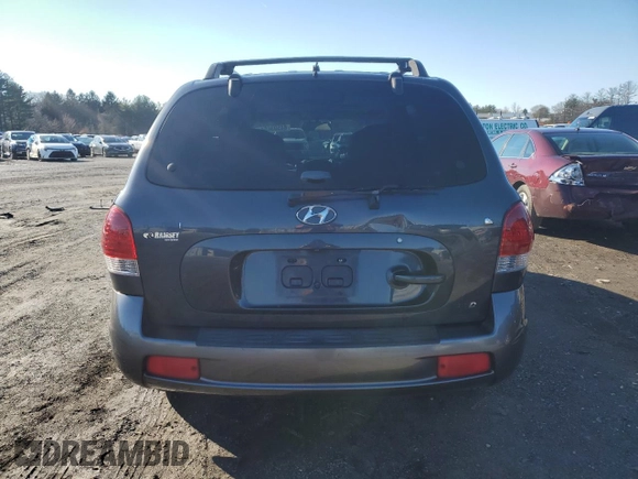 2006 Hyundai Santa Fe GLS with VIN KM8SC73D26U038446, listed as a Copart auction lot 84503654 with 181,717 mi miles and Salvage Title. Bid and sale history available at carsss.com. Image 6.