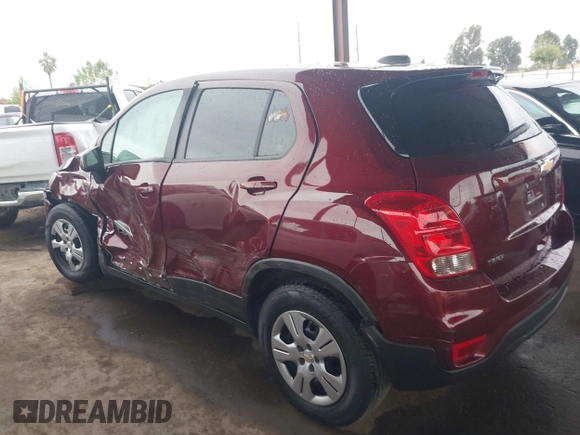 2017 Chevrolet Trax LS with VIN 3GNCJKSB9HL273738, listed as a IAAI auction lot 42046916 with 65,654 mi miles. Bid and sale history available at carsss.com. Image 3.