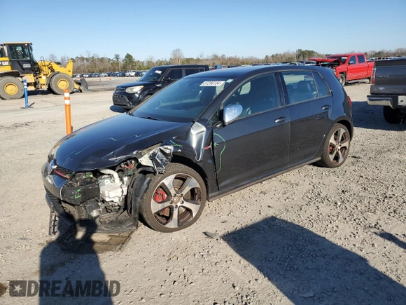 2015 Volkswagen Golf GTI Autobahn w/Performance Pkg with VIN 3VW447AUXFM091605, listed as a Copart auction lot 87296154 with 49,817 mi miles and Salvage Title. Bid and sale history available at carsss.com. Image 1.
