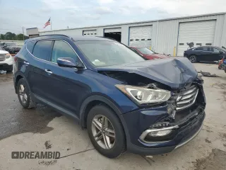 2018 Hyundai Santa Fe 2.4L z VIN 5XYZU3LB2JG537457, wystawiony jako Copart lot #56800005 z przebiegiem 97 344 mil mil oraz Szkoda całkowita • Salvage title. Historia ofert i sprzedaży dostępna na DreamBid. Obrazek 4.