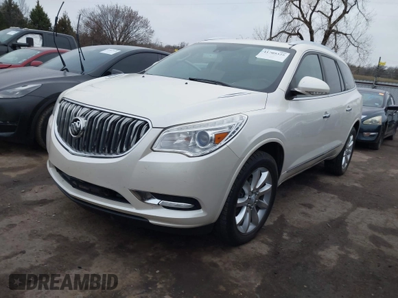 2014 Buick Enclave Premium with VIN 5GAKVCKDXEJ243216, listed as a IAAI auction lot 41709325 with 76,319 mi miles and . Bid and sale history available at DreamBid. Image 2.