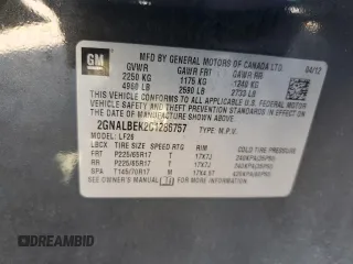 2012 Chevrolet Equinox LS with VIN 2GNALBEK2C1286757, listed as a Copart auction lot 53179655 with 210,844 mi miles and Salvage Title. Bid and sale history available at DreamBid. Image 15.