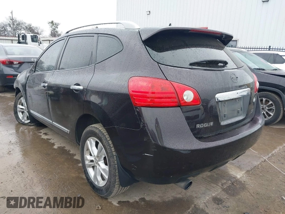 2013 Nissan Rogue S with VIN JN8AS5MT9DW030721, listed as a IAAI auction lot 41609857 with 143,024 mi miles. Bid and sale history available at carsss.com. Image 3.