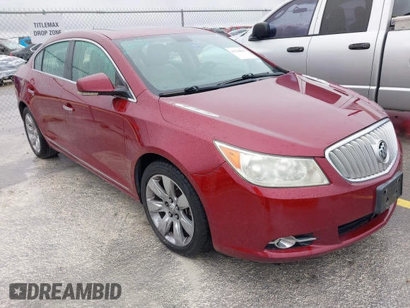2010 Buick LaCrosse CXL with VIN 1G4GC5EG9AF170652, listed as a IAAI auction lot 41530096 with 189,485 mi miles. Bid and sale history available at carsss.com. Image 1.