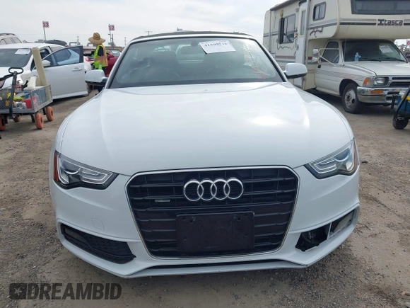 2016 Audi A5 Premium with VIN WAUD2AFH7GN001378, listed as a IAAI auction lot 41599516 with 62,266 mi miles and . Bid and sale history available at DreamBid. Image 6.