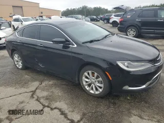 2015 Chrysler 200 C with VIN 1C3CCCCB1FN629396, listed as a Copart auction lot 49834515 with 185,227 mi miles and Clean Title. Bid and sale history available at carsss.com. Image 4.