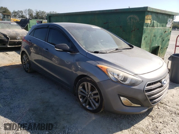 2016 Hyundai Elantra GT with VIN KMHD35LH5GU321649, listed as a Copart auction lot 74807984 with 0 mi miles and Salvage Title. Bid and sale history available at carsss.com. Image 4.