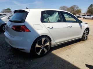 2017 Volkswagen Golf GTI S with VIN 3VW4T7AU4HM017537, listed as a Copart auction lot 49451945 with 124,356 mi miles and Salvage Title. Bid and sale history available at carsss.com. Image 3.
