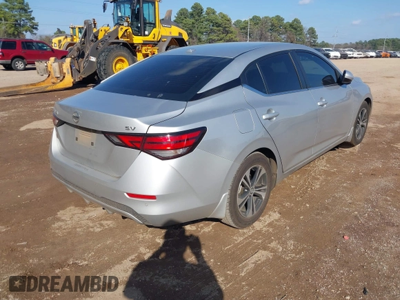 2022 Nissan Sentra SV z VIN 3N1AB8CV6NY230923, wystawiony jako IAAI lot #41455204 z przebiegiem 58 640 mil mil oraz . Historia ofert i sprzedaży dostępna na DreamBid. Obrazek 4.