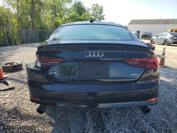 2019 Audi A5 Sportback Prestige with VIN WAUFNCF56KA023860, listed as a Copart auction lot 56330054 with NaN miles and Salvage Title. Bid and sale history available at carsss.com. Image 6.