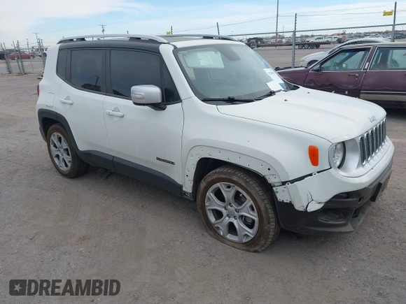 2018 Jeep Renegade Limited с VIN ZACCJADB6JPH99693, выставлен на аукционе IAAI как лот 41206945 с пробегом 52 865 миль миль и . История ставок и продаж доступна на DreamBid. Изображение 1.