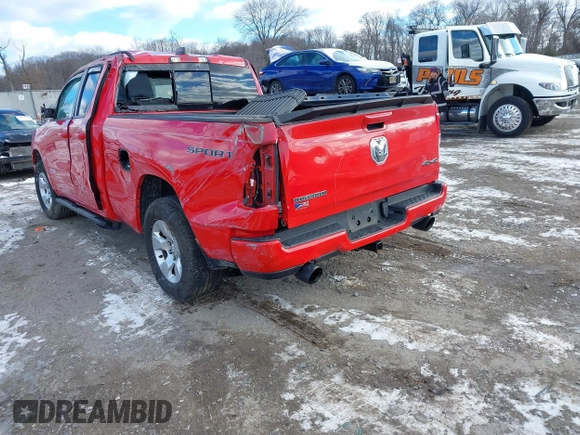 2020 Ram 1500 Big Horn with VIN 1C6SRFBT5LN175643, listed as a IAAI auction lot 41288854 with 56,732 mi miles. Bid and sale history available at carsss.com. Image 3.