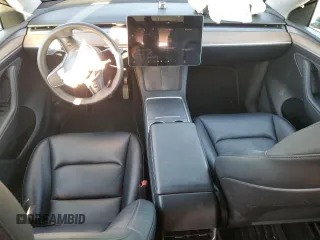 2022 Tesla Model Y Long Range with VIN 7SAYGAEE1NF562042, listed as a Copart auction lot 45702845 with 34,240 mi miles and Salvage Title. Bid and sale history available at carsss.com. Image 8.