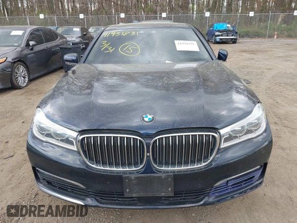 2016 BMW 7 Series 750i xDrive with VIN WBA7F2C58GG418482, listed as a IAAI auction lot 41931831 with 97,776 mi miles and . Bid and sale history available at DreamBid. Image 11.